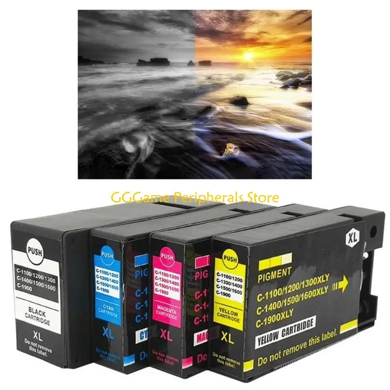 

U55B PGI1400XL Картриджи с чернилами для MB2040 MB2340 Чернила для принтера предотвращают засорение Яркие цвета Замена с