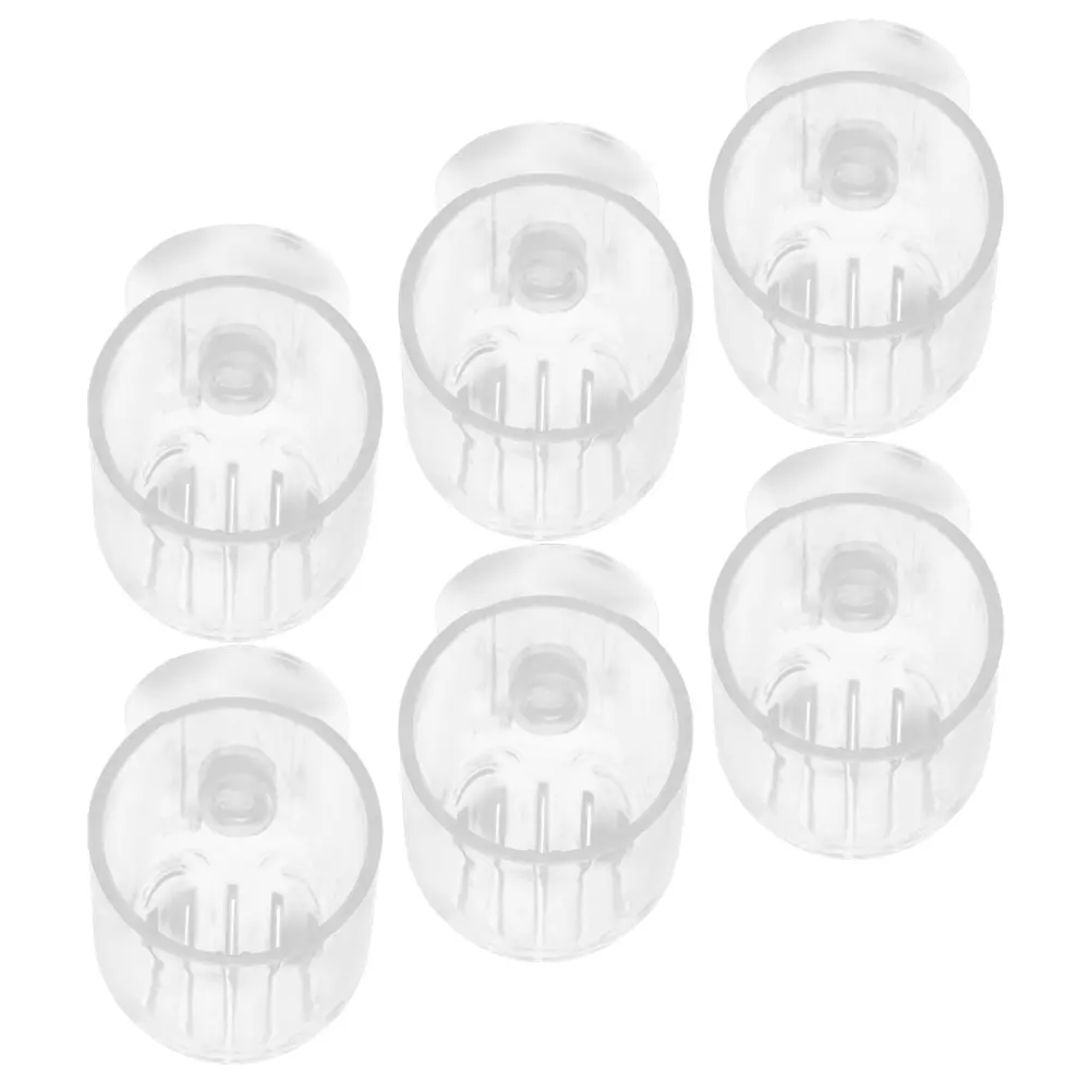 

6pcs Aquarium Supplies Pot Fish Food Dispenser Fish Tank Plant Cups Planting Tool Acrylic Cups Suction Decor Supplies