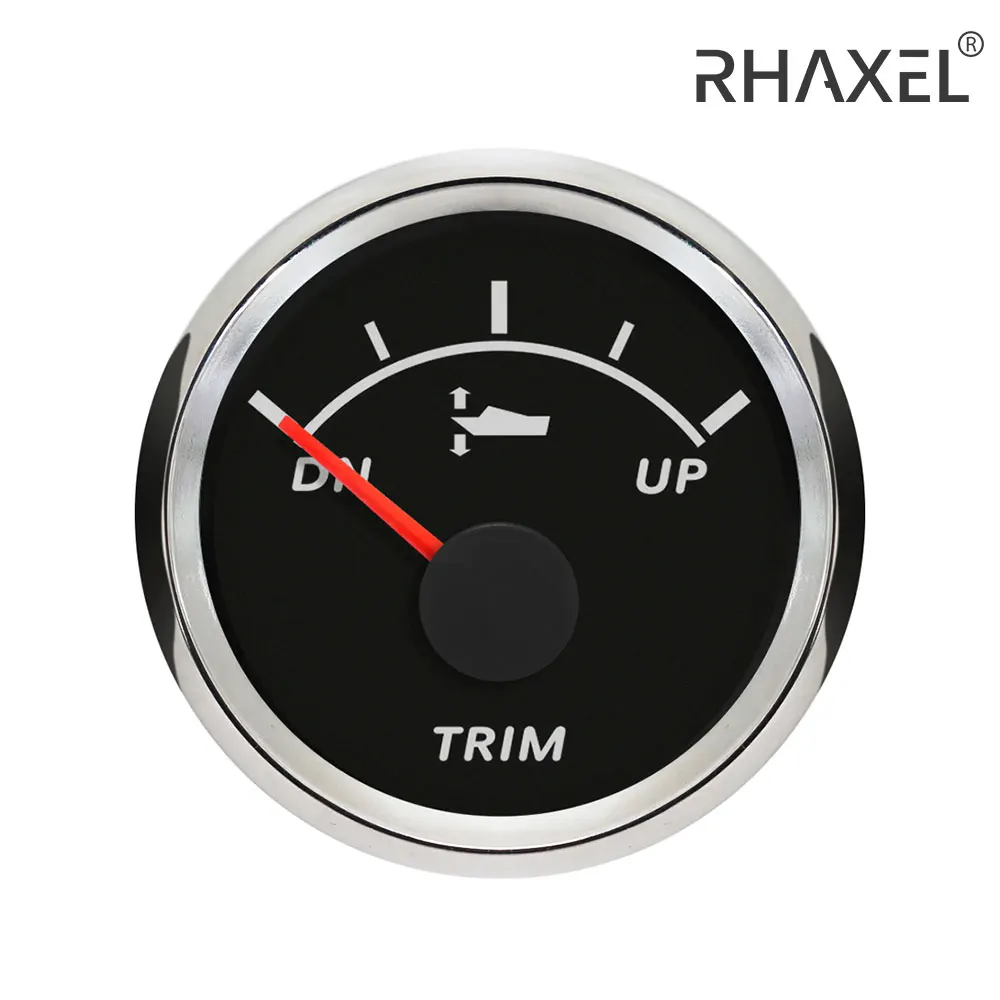 

RHAXEL 52 мм измеритель отделки сигнала 0-190 Ом UP-DN с красной подсветкой 9-32 В для лодок, яхт, кораблей