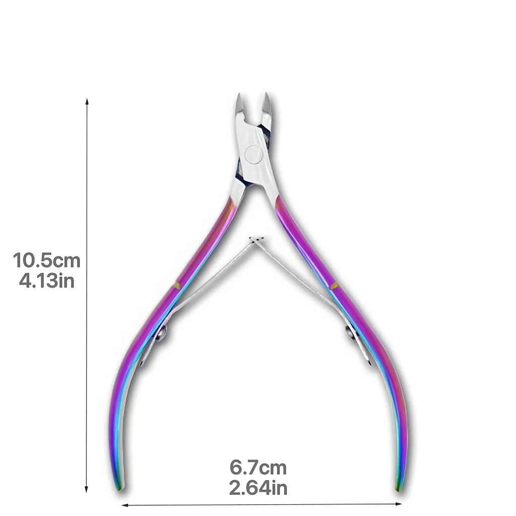 Coupe-ongles et coupe-ongles professionnels robustes en acier inoxydable, dissolvant de lumière morte Beige avec lame tranchante, pour cadeaux de pédicure de Salon à domicile