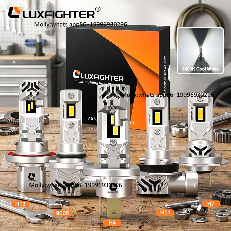 Luxfighter Q35 Mini Auto LED Headlight Bulbs New Style CSP Headlamps for Car Truck Motorcycle with Models X5 A4 A8 A1