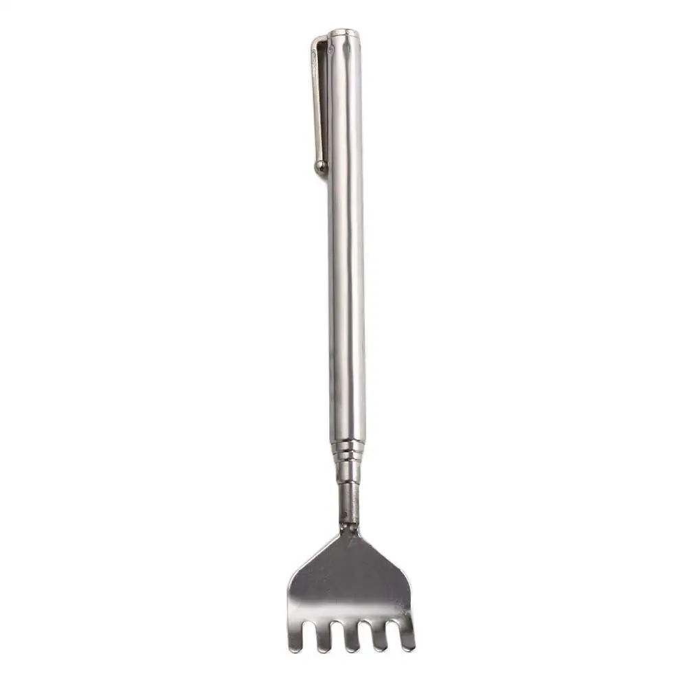 ปรับสําหรับผู้สูงอายุสแตนเลสนวดหลังนวด Anti Itch Claw Back Scratcher Tickle Stick เครื่องมือนวด