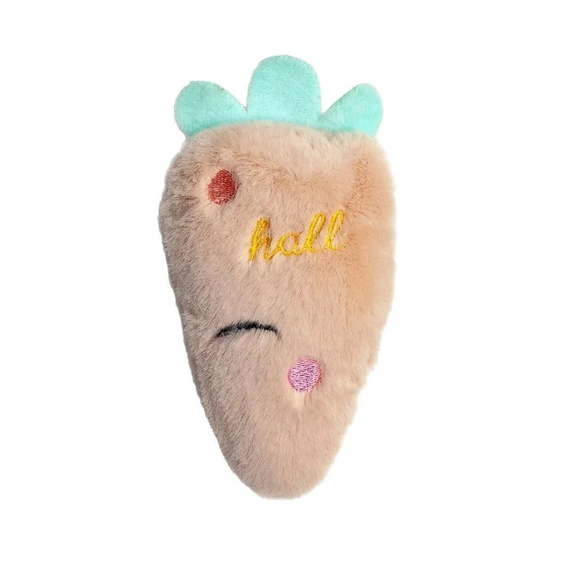 

Dog Plush Toy Carrot Shape Pet Cat Toy Interactive Play Stress Relief Soft Stuffed Chew Resistant Training Funny Pet Supplies