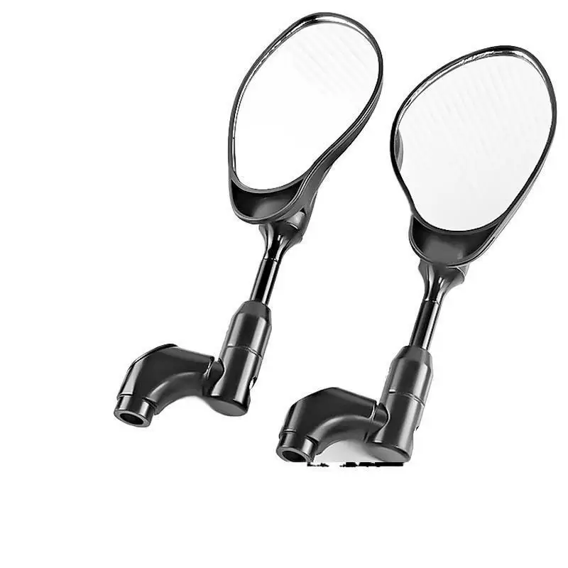 Oval Adjustable Motorcycle Side Rearview Mirror Universal For Electric Scooter Tricycle Motorbike