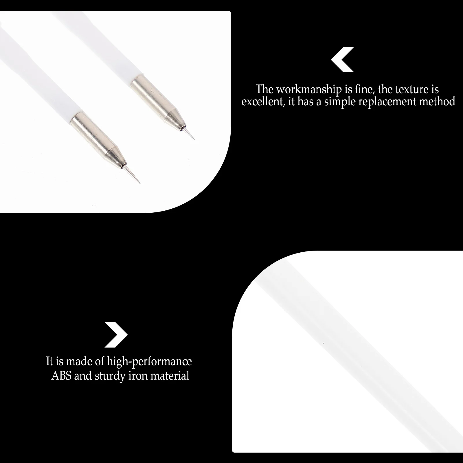 

2Pcs Air Release Pen Refill Car Vinyl Film Tool Durable ABS Iron Bubble Remover for Efficient Wrinkle Free Application