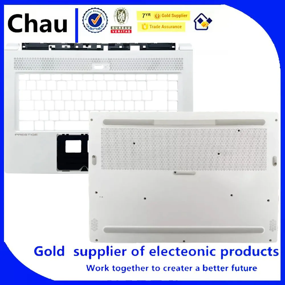

New For Chau Creator P65 MS-16Q2 16Q3 Upper Case Palmrest Cover /Bottom Base Cover White