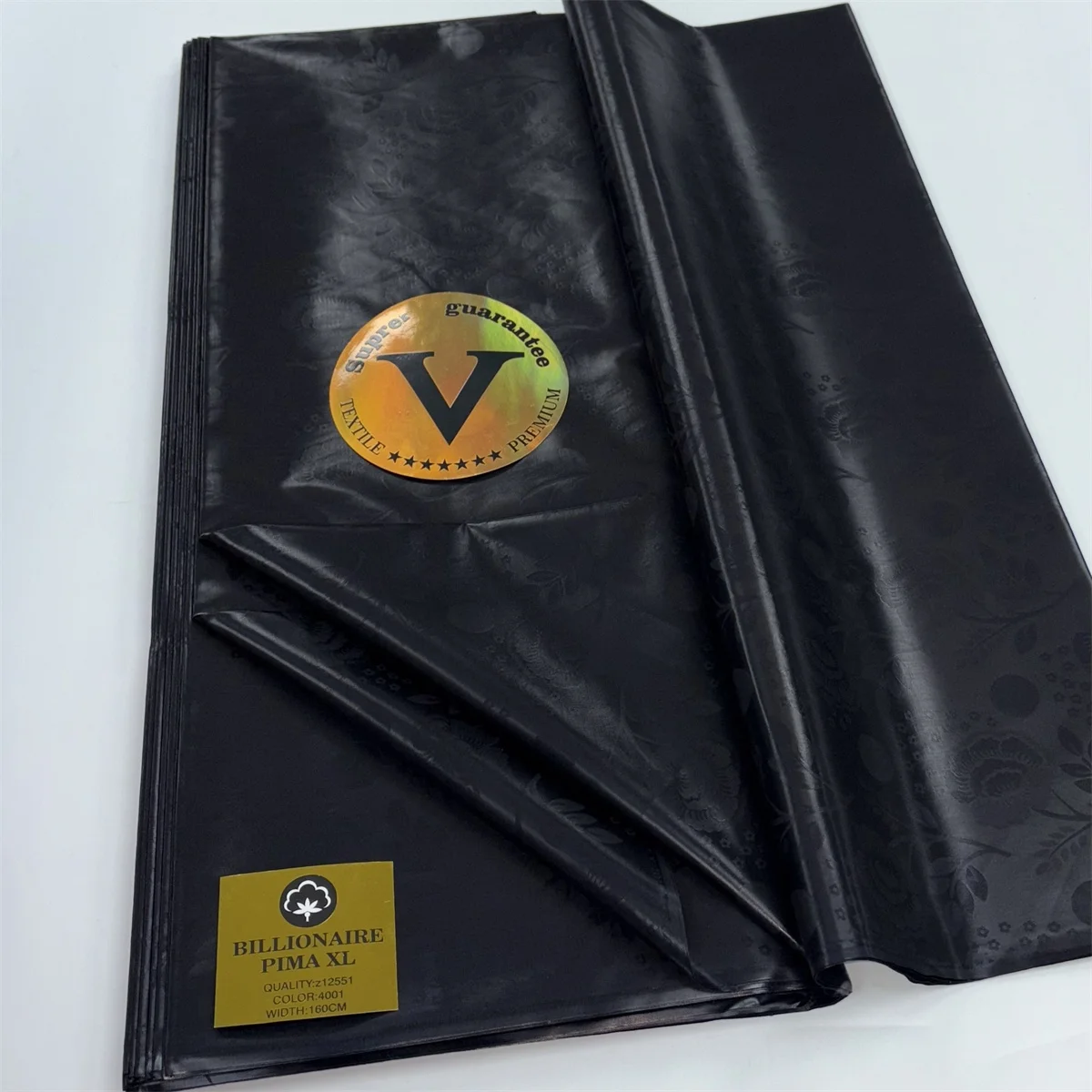 

New Design African 100%Cotton Soft Materials Bazin VIP Brocade Rich 5 Meters Nigerian Bazin Lace Fabric For Party Material 15A62