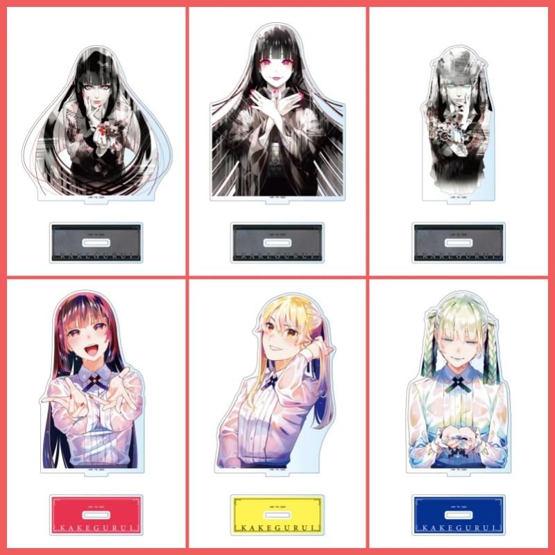 Anime Kakegurui Acrylic Stand Figure Yumeko Jabami/Mary Saotome Stand Plate Cosplay Prop Decor Cartoons Gifts 15cm