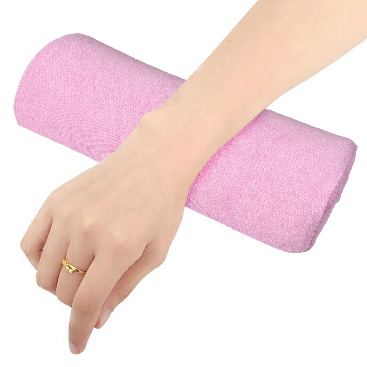 Almohada para uñas, reposabrazos de mano, equipo de manicura, almohadilla para el cuidado, cojín, toalla rosa, soporte para herramientas Miss