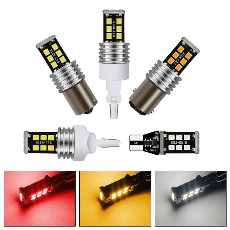 

LED Brake Lights 1156 BA15S P21W 1157 BAY15D P21/5W 7440 7443 W21/5W T20 T25 2835/15SMD 12V Car Turn Signal Bulbs Reverse Lamps