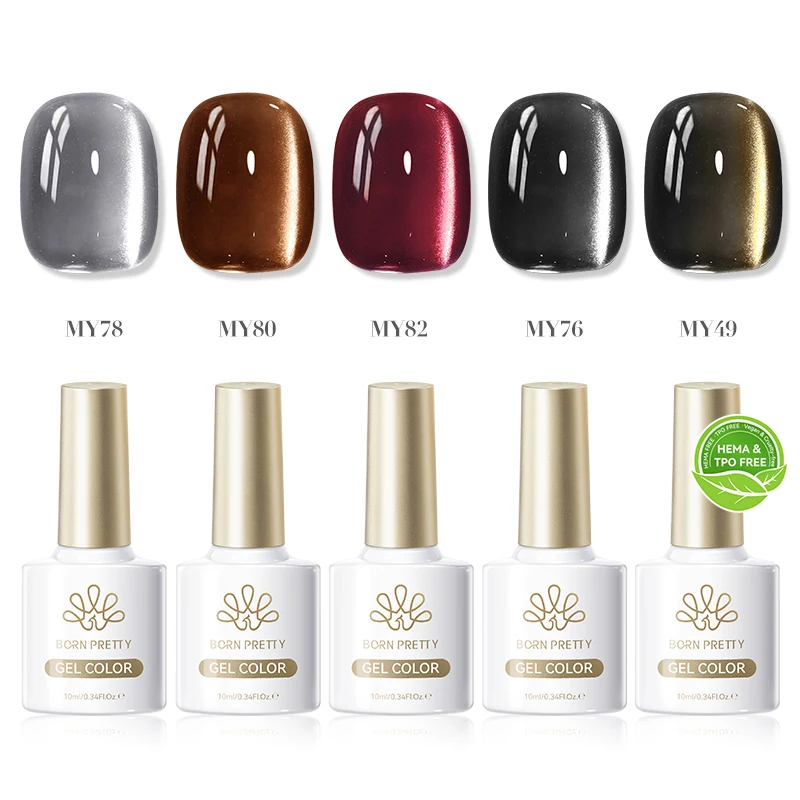 

BORN PRETTY 5 шт. HEMA FREE TPO FREE Гель-набор Cat Магнитный лак для ногтей для глаз Ультра блеск Shine Soak Off UV LED Nail Art Manicure