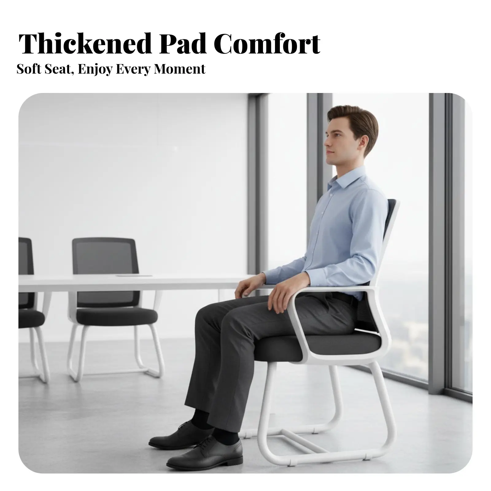 

Эргономичное офисное кресло с сетчатой спинкой и поворотным механизмом, с толстым мягким сиденьем, выдерживает до 300 фунтов