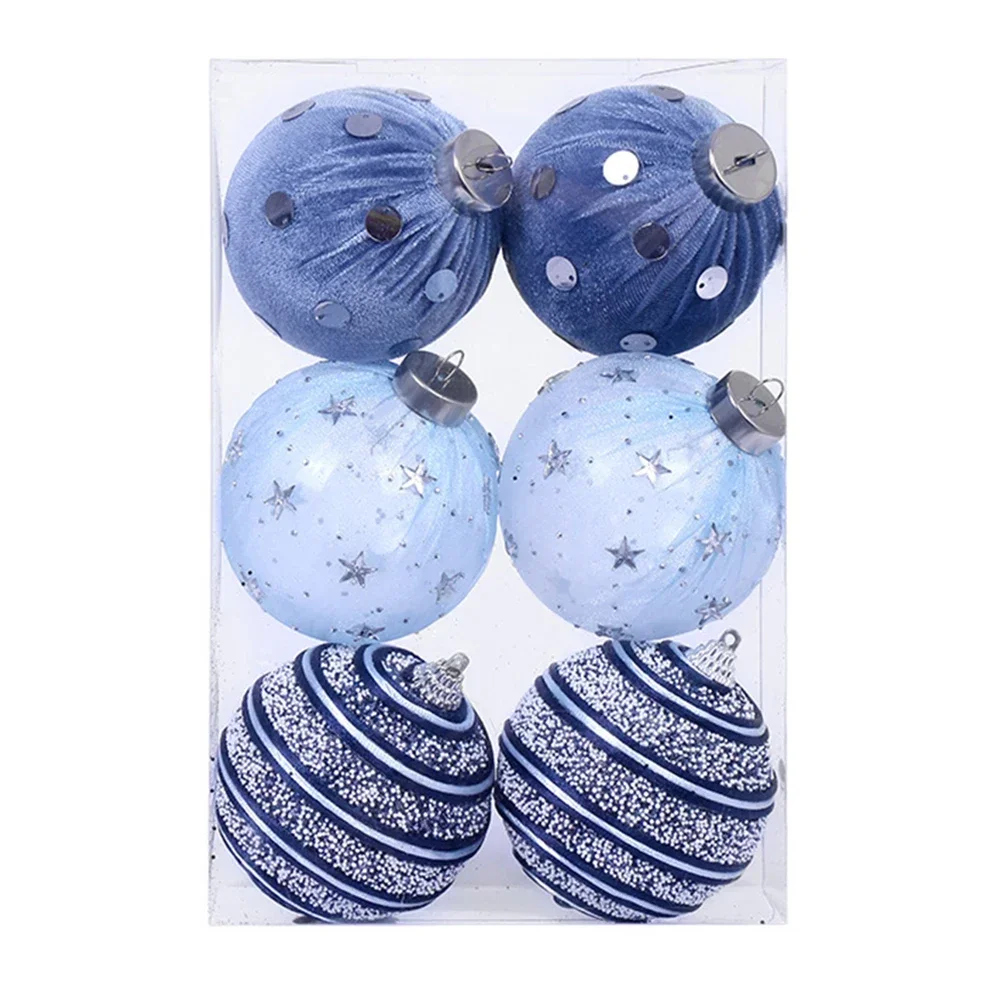 Christmas Polka Dot Pressure Ball Set Of 6 Pcs With Velvet Foam Designed For Holiday Decor And Interactive Stress Relief Use