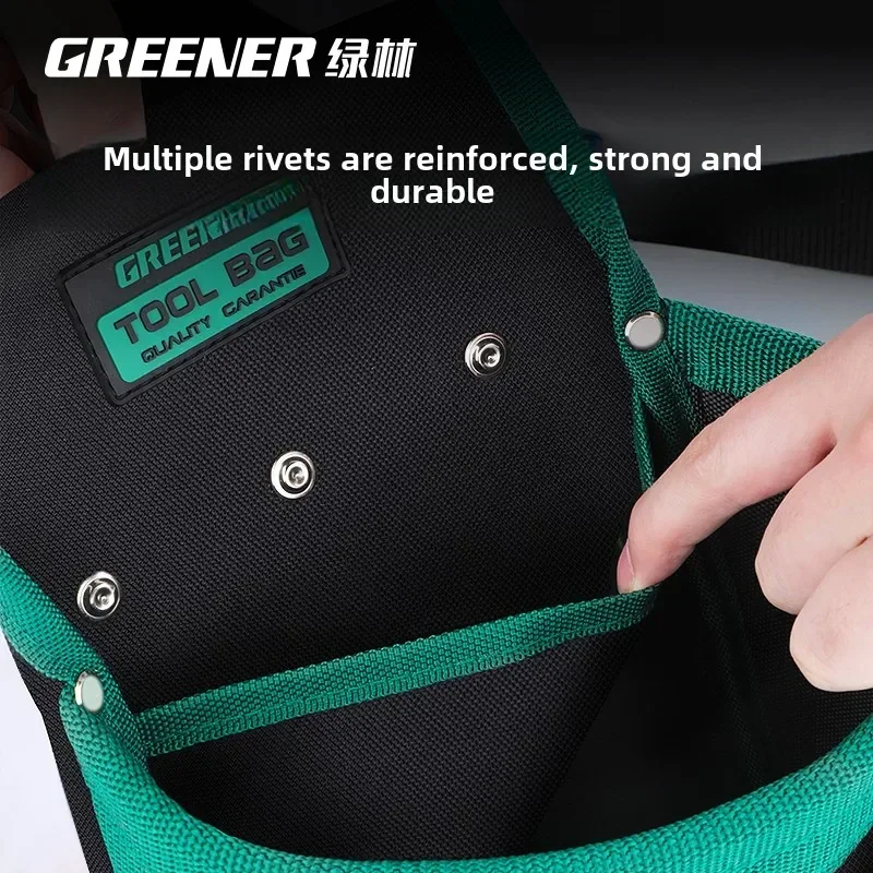 Multipurpose Tool Bag with Adjustable Strap and Pockets for Handymen and Mechanics