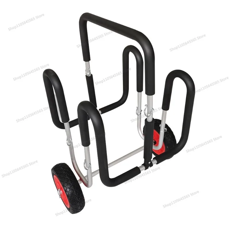 For Single Paddle Board Trailer, Aluminum Alloy Portable Mobile Bracket, Removable Cart