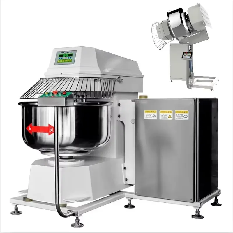 250kg Industrial Spiral Dough Mixer 150kg Commercial Bread Kneader Machine Heavy Duty Bakery Flour Mixer for Pizza Cake