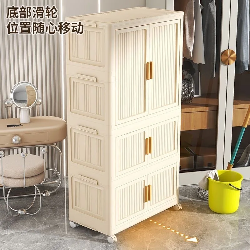 Chinese imported storage cabinet 80cm wide thickened for babies home snacks organizing boxes clothes children's wardrobes