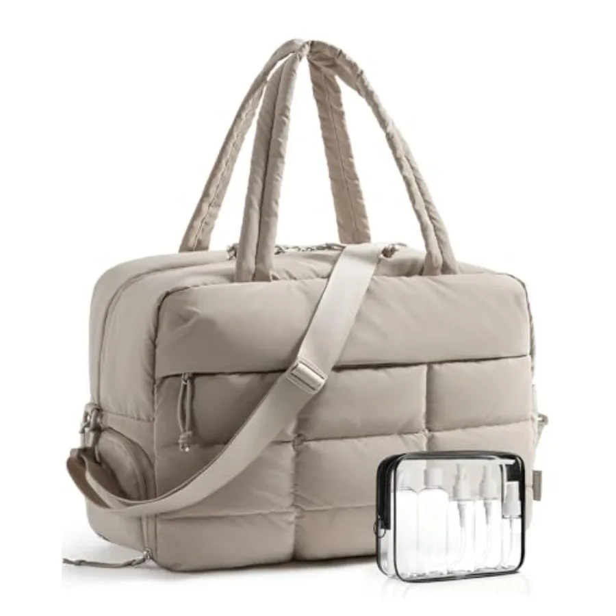 

Gym Bag for Women Carry on Travel Duffel Bag Water-resistant Weekender with Shoe Compartment for Gym Travel Work