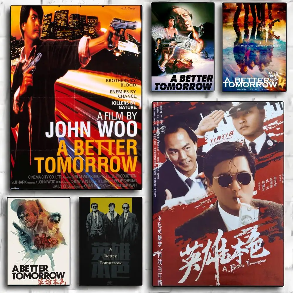 classic movie A-A Better Tomorrow-W Painting Calligraphy Nature Inspired Artwork for Living Room  Home Decoration
