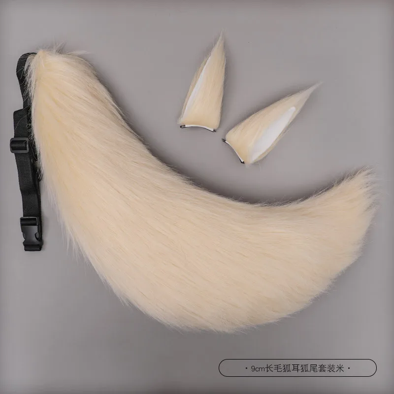 Neues Damen-Stirnband mit Kamel-, Schwarzen-, Tier-, Fuchs- und Plüschohren, Plüschschwanz, Cosplay, Lolita, Niedliche Tropfen-Haarspange, Schwanz-Requisiten, Accessoires – Detail 4
