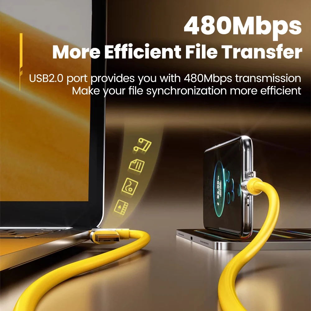 كابل Olaf 2 في 1 USB من النوع C إلى USB C كابل شحن سريع 240 وات لهاتف iPhone 15 16 Samsung s23 ipad Xiaomi USB إلى النوع C إلى C
