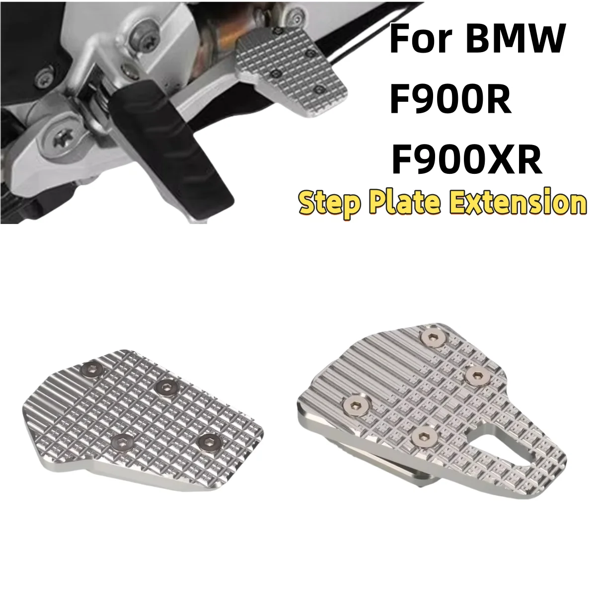 

Step Plate Extension For BMW F900R F900XR 2020-2023 Motorcycle Accessories Rear Foot Brakes Pedals Levers Step Plate Extension