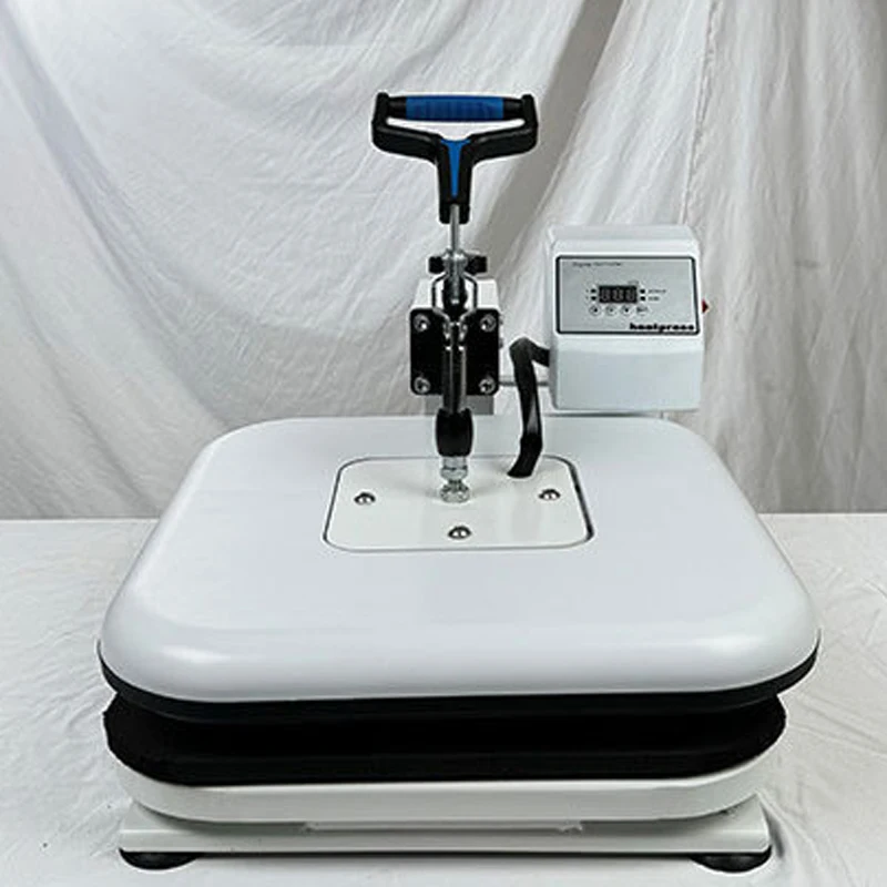 220V Manual Shaking Heat Press Machine Full-Body Injection Molding for Lightweight Design Garment Pattern Pressing & Logo Emboss