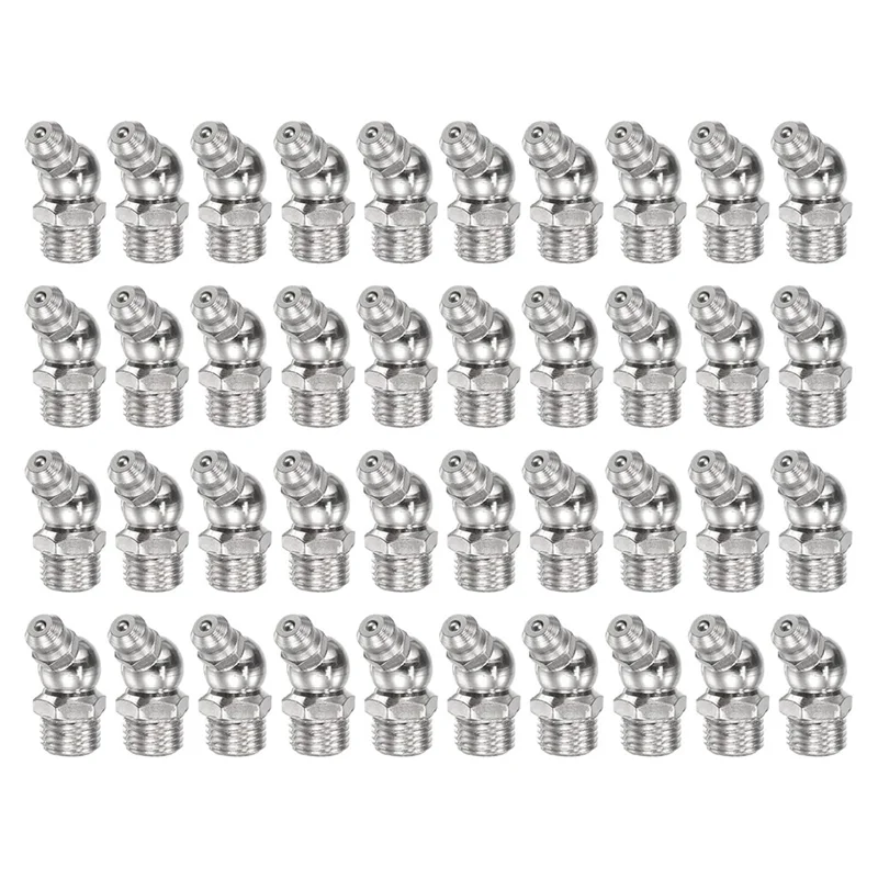 BAAG-니켈 도금 철 45도 그리스 피팅 M10 X 1Mm 스레드 유압 그리스 피팅