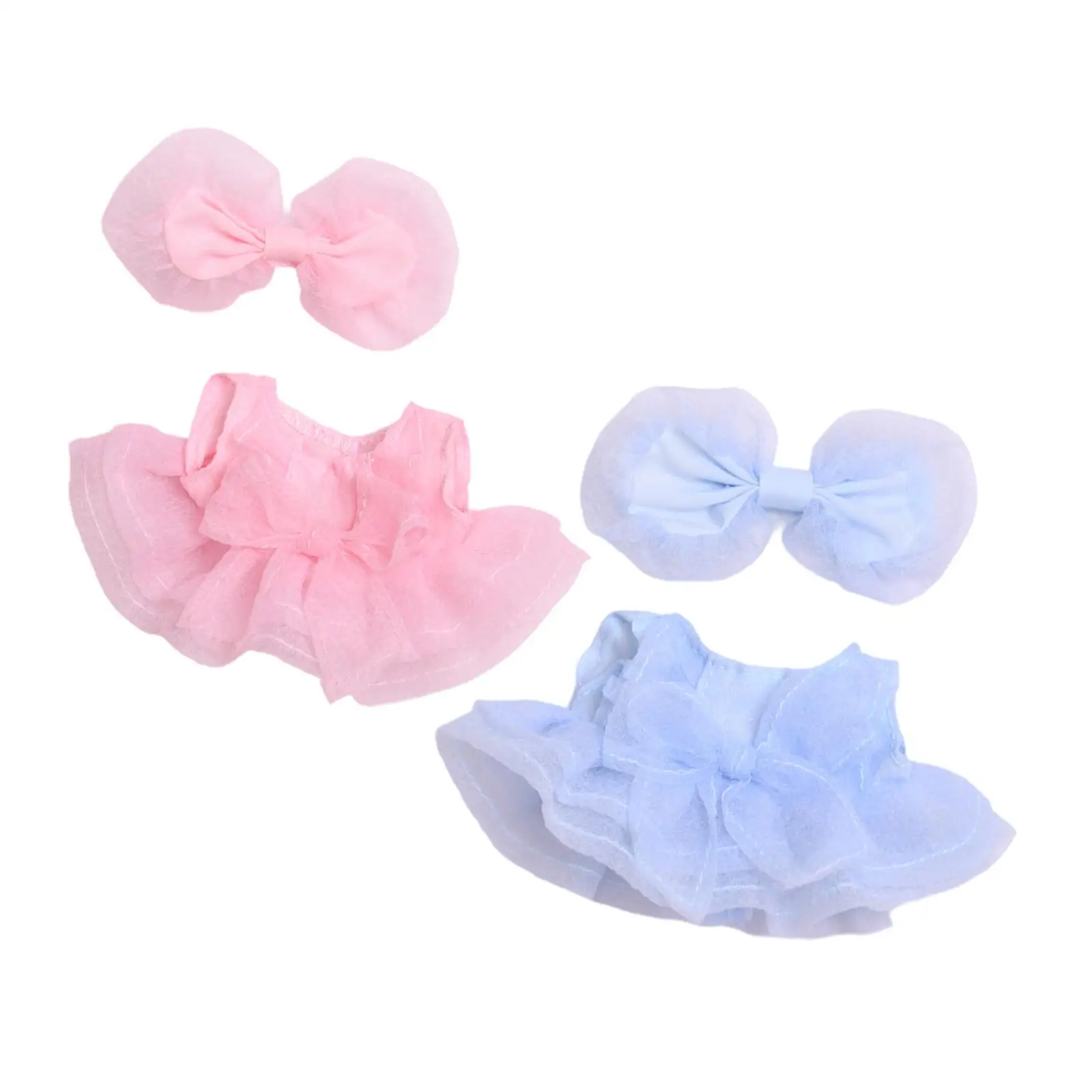 Ropa de muñeca de peluche, disfraces cómodos de moda DIY para muñeca de 15-17cm, ropa de animales de peluche, vestido de muñeca de dibujos animados