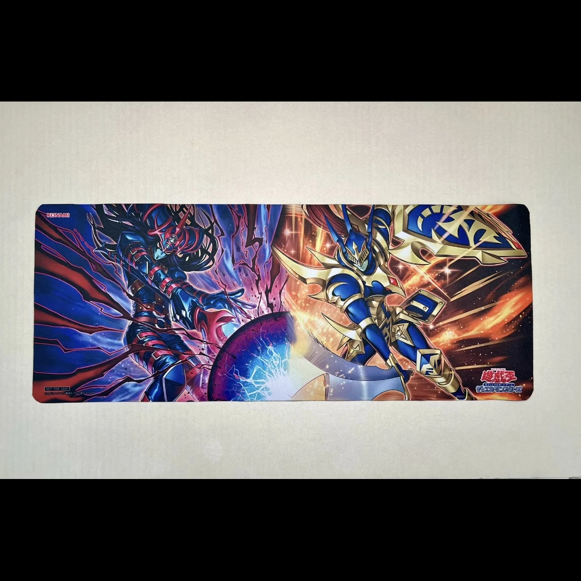 620x245mm Yu-Gi-Oh! Dark Magician of Chaos Trading Card Playmat Black Luster Soldier Card Grid Single Rubber Board Game Card Mat