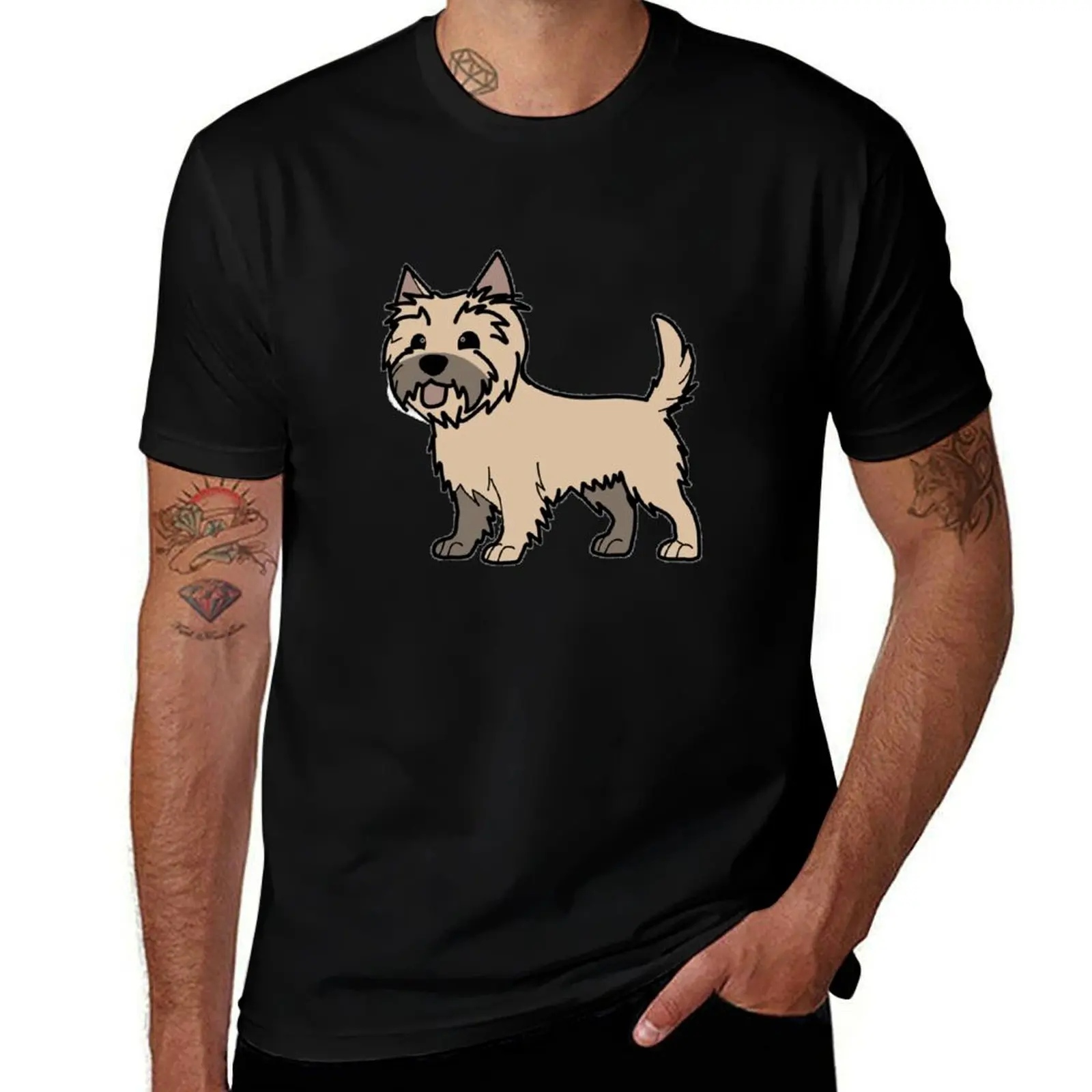Cairn Terrier Sticker T-Shirt anime t shirts for man T-Shirt