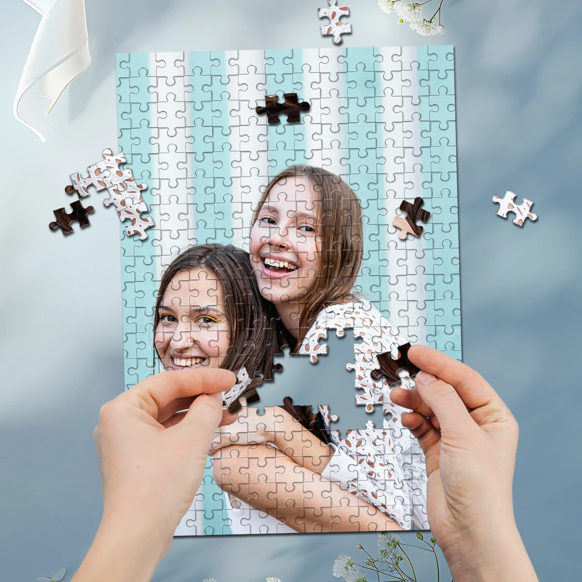 35/300/500/1028pcs Personalized Custom Photo Puzzle Friend Personalized Puzzle Game With Your Own Photo/Picture Holiday Party Gi