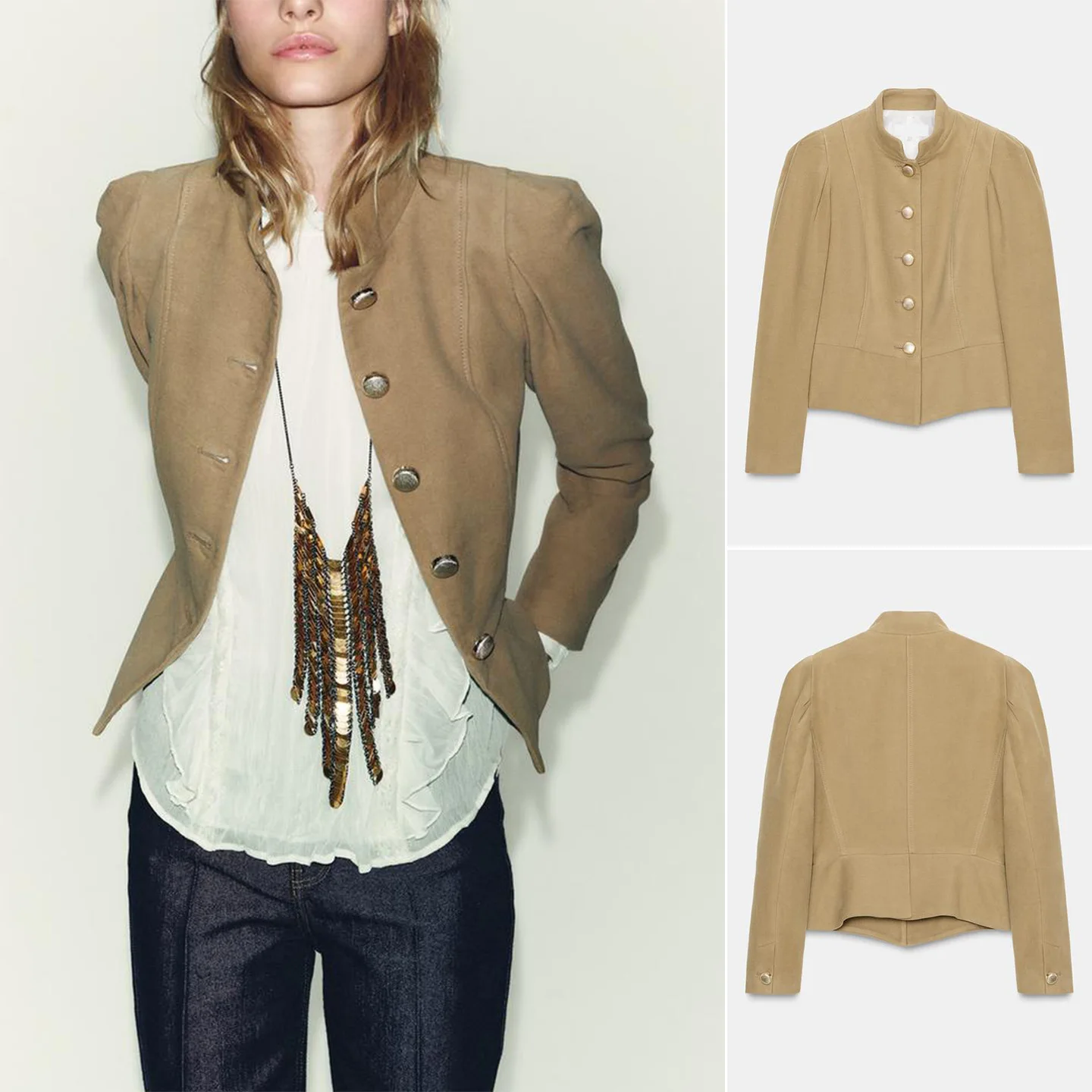 

Коврик American Sle, женское нижнее пальто, осенне-зимний пышный костюм с бархатной поверхностью и воротником-стойкой, костюм Jaet