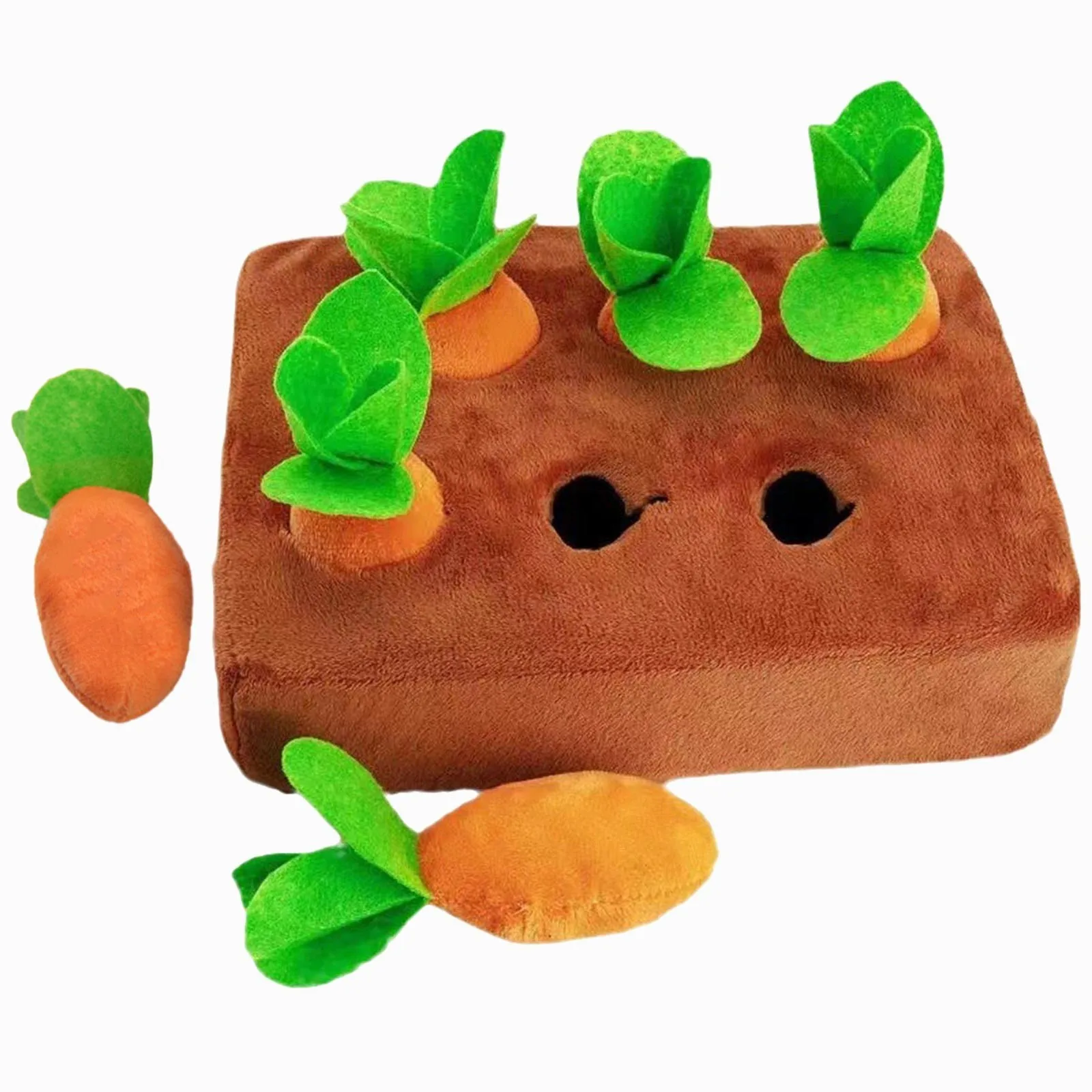 Imanes para niños, juego de mercado, raspador para olfatear, alfombra para olfatear, perro de peluche, zanahoria, juegos para olfatear, perro con 6/8 piezas, niña preescolar de 3 años