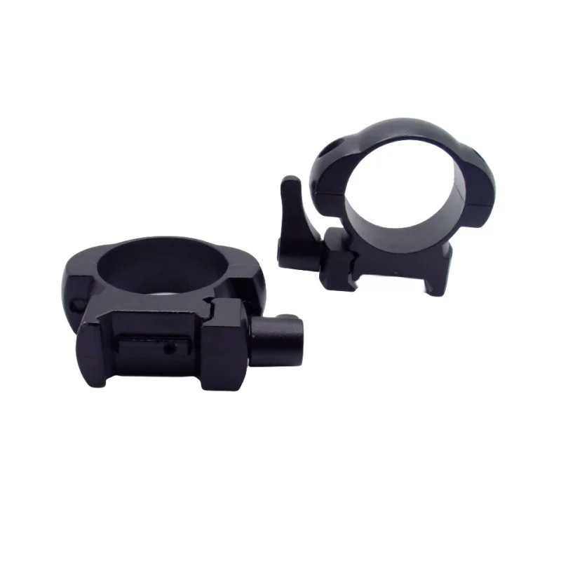 2Pcs/Set Medium Porfile Rifle Scope Steel Mounts Ring 30mm  with 21mm Picatinny Rail Tactical Flashlight QD Mount