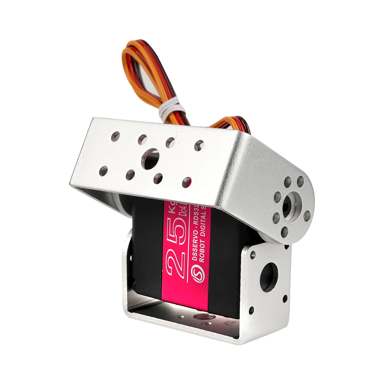 4PCS 25KG Dual Axis RDS3225 Digital Servo Metal Gear Motor 180/270 Degree with Brackets Servos DIY Toy Parts For RC Robot Cars