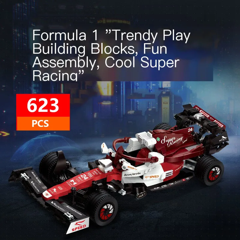 623pcs-diy-f1-race-cars-building-sets-building-blocks-car-cool-collectible-model-car-kits-toy-christmas-festive-gifts-giving