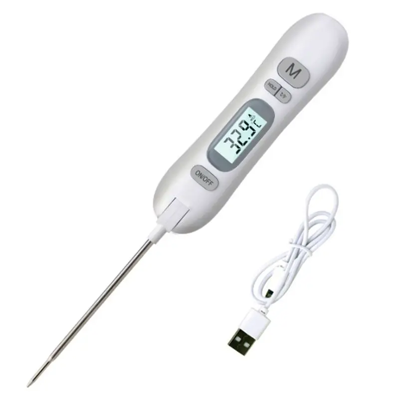 

CYCLI-Перезаряжаемый термометр для пищевых продуктов, термометр для духовки, подходит для измерения температуры воды, барбекю, кухонных работ и выпечки