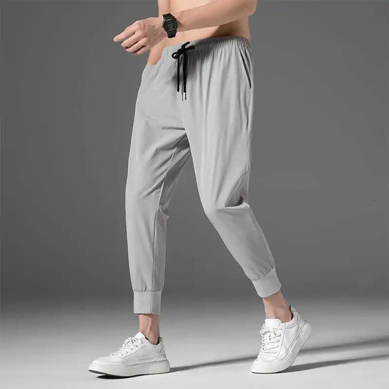 

Men's summer thin Korean version fashion trend breathable oversized loose fit teenage student ankle sports pants
