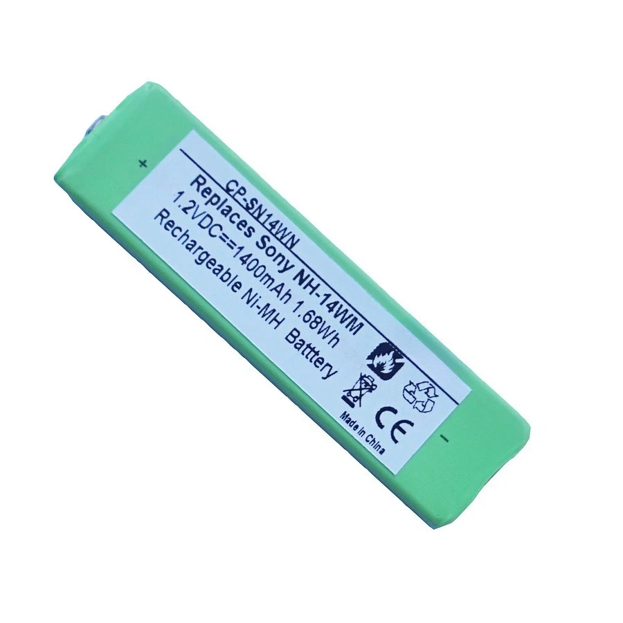 1.2V 1400mAh CP-SN14WN Battery for Panasonic RQ-SX20 CD player MD Walkman Compatible HF-AZ01 HHF-AZ209 Rechargeable Batteries