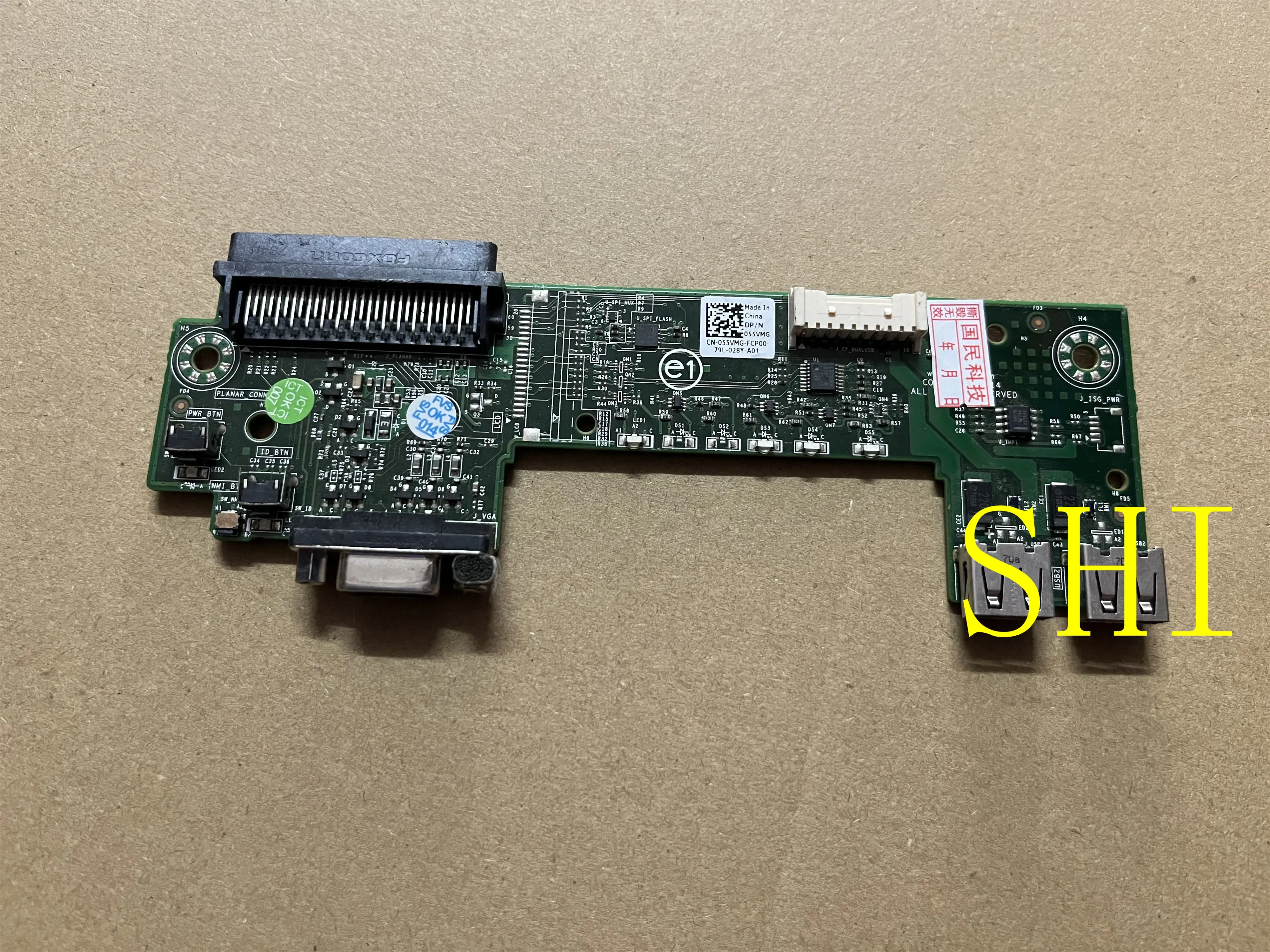 055VMG оригинальная плата для DELL POWEREDGE R230 серии передняя USB VGA плата ввода-вывода PCB 55VMG 100% тест ОК, бесплатная доставка