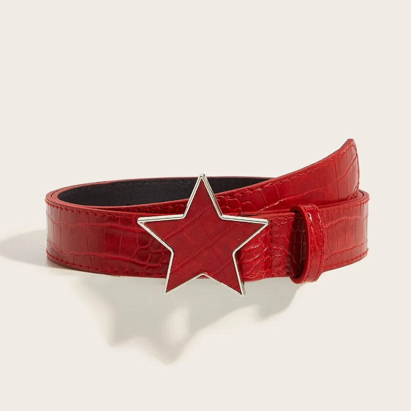 Neu eingetroffen: Modischer, trendiger, einzigartiger Damen-Gürtel mit Nieten – Koreanischer High-End Jugendgürtel im Punk-Stil mit Druckknöpfen für den Freizeitlook – Detail 3