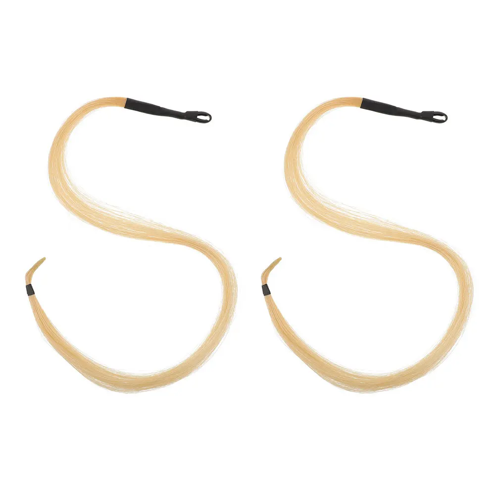 

2Sets 80Cm Erhu Hair Genuine Natural Horsetail for Enhanced Resonance Sturdy Performance Erhu Accessories