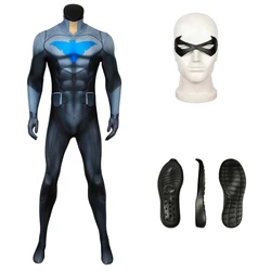 Zentail Nightwing cosplay costume Son of Nightwing Costume Halloween Cosplay Superhero Jumpsuit Mask