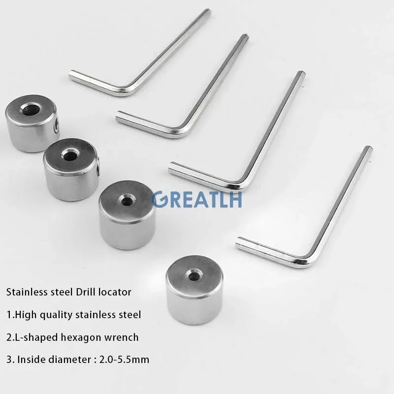 Stainless Steel 2.0mm-4.5mm Drill Stopper Collars Ring Positioning Stop Ring Drilling L-shaped Hexagon Wrench Orthopedic Tool