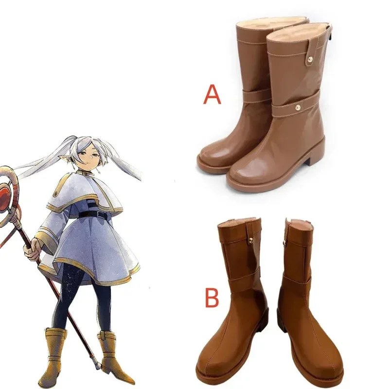 qq 123Complete suas botas sopradas! No funeral frieren cosplay sapatos bota feita sob encomenda