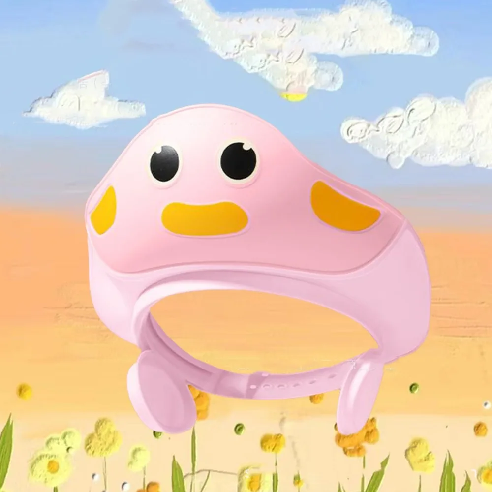 

Cute Animal Shape Baby Shower Cap Adjustable Soft Baby Shampoo Cap Waterproof Eye Ear Protection Children's Bath Cap