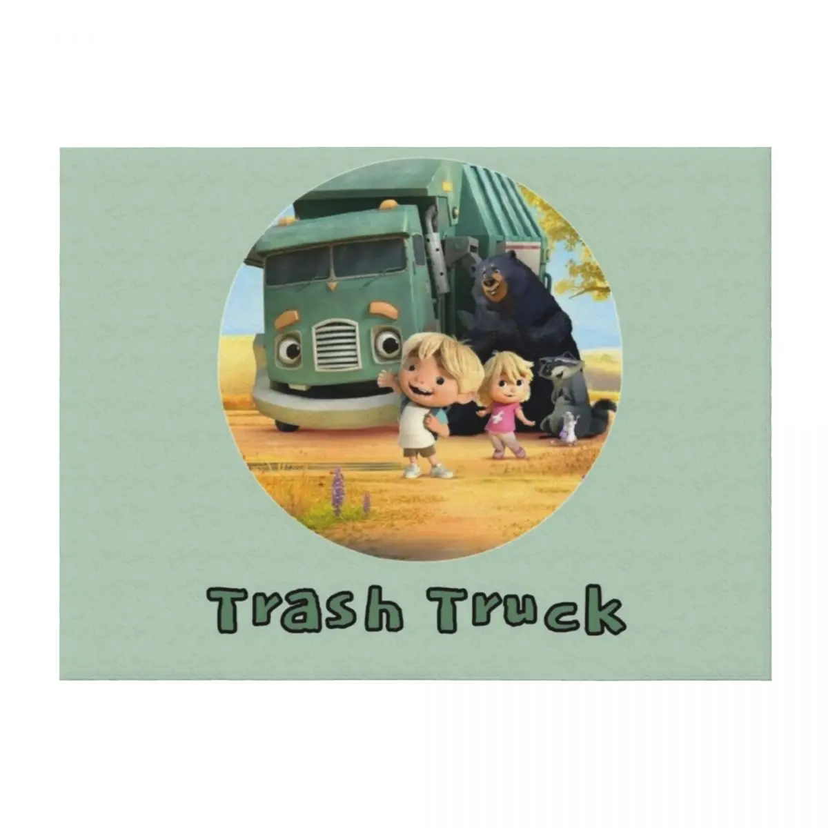 

Trash Truck Netflix animation movie Throw Blanket Stuffeds for sofa Decorative Throw Picnic Blankets