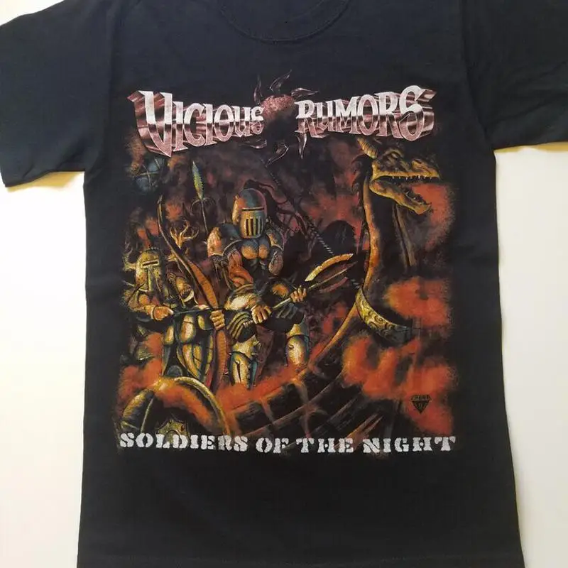 تي شيرت جندي الشائعات الشريرة من القطن الكلاسيكي باللون الأسود S 5Xl Da290 #1