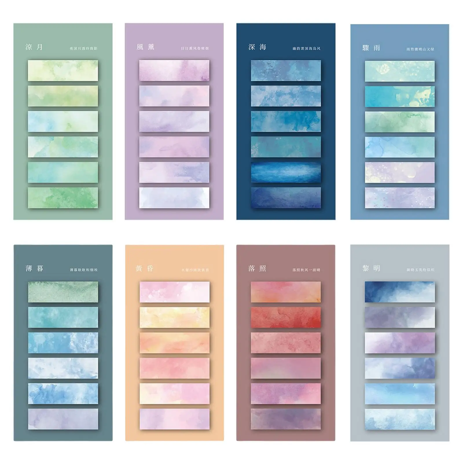 Color Page Markers Handwritten Sticky Notes Tabs for Documents Folders Notes